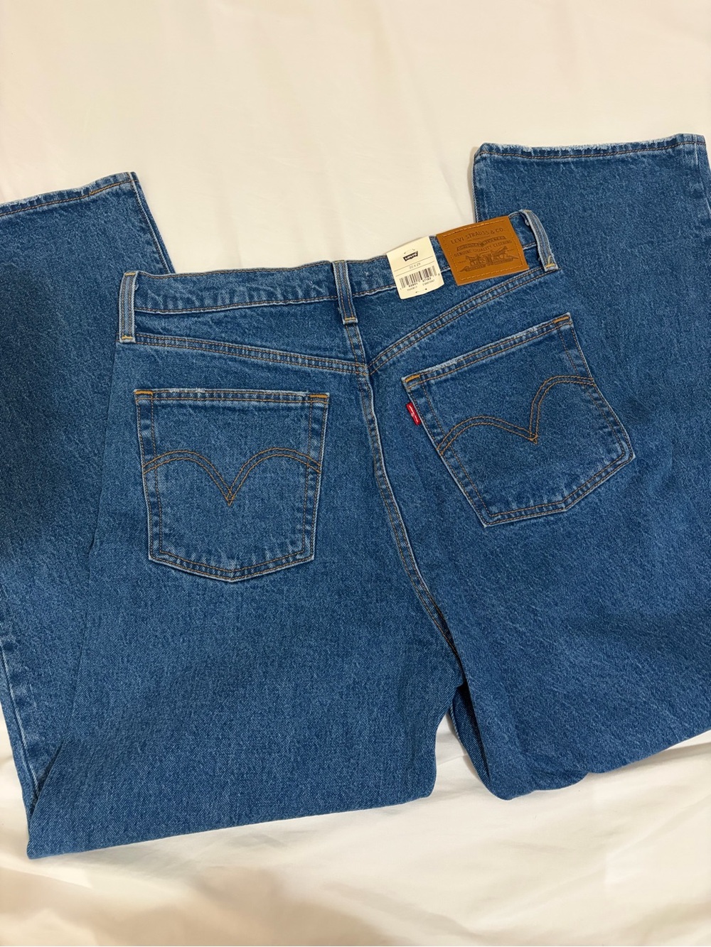 NWT Levi's Ribcage Straight Ankle Jeans - Denim Blue - Size: 30x29